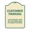 Signmission Designer Series-Unauthorized Cars Will Be Towed Away At Owners Expense, 18" L, 24" H, TG-1824-9747 A-DES-TG-1824-9747 - alternate 1
